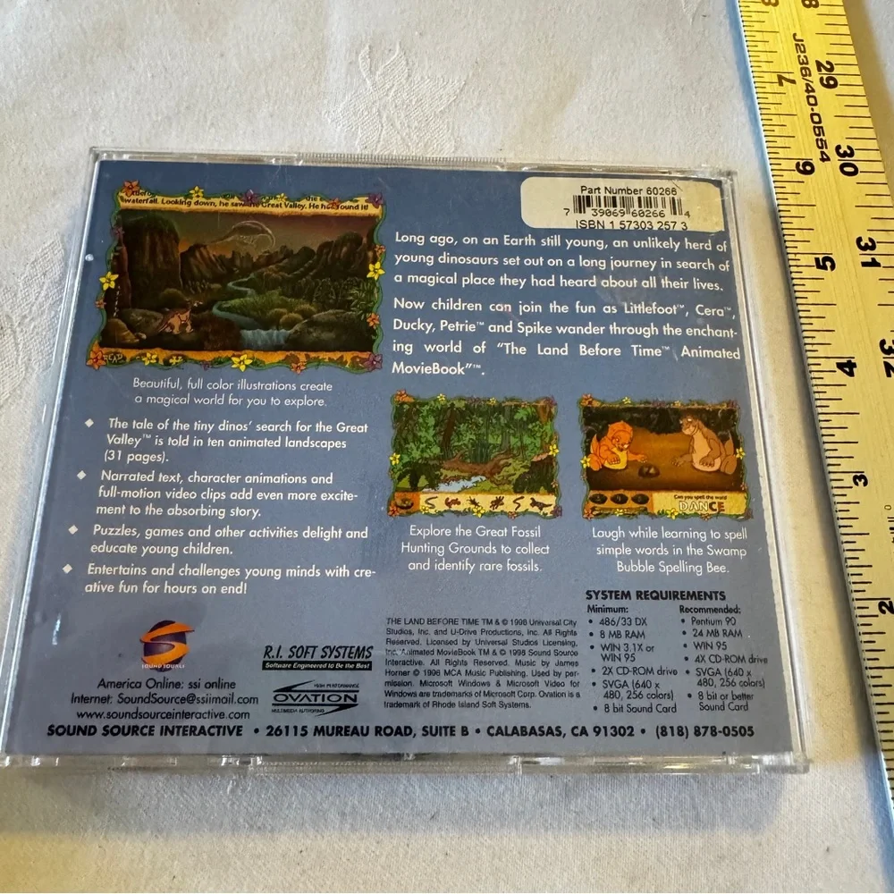 Land Before Time & American Tail Animated Movie Book 2 Pack NEW DON BLUTH